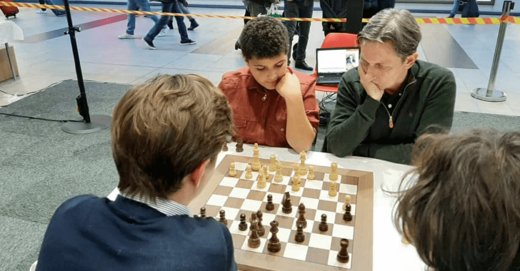 Christer och Mohamed lyckat team i schackturnering