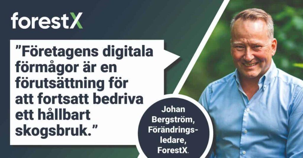 Ny partner till ForestX: Johan Bergström förstärker med kompetens kring förändringsledning