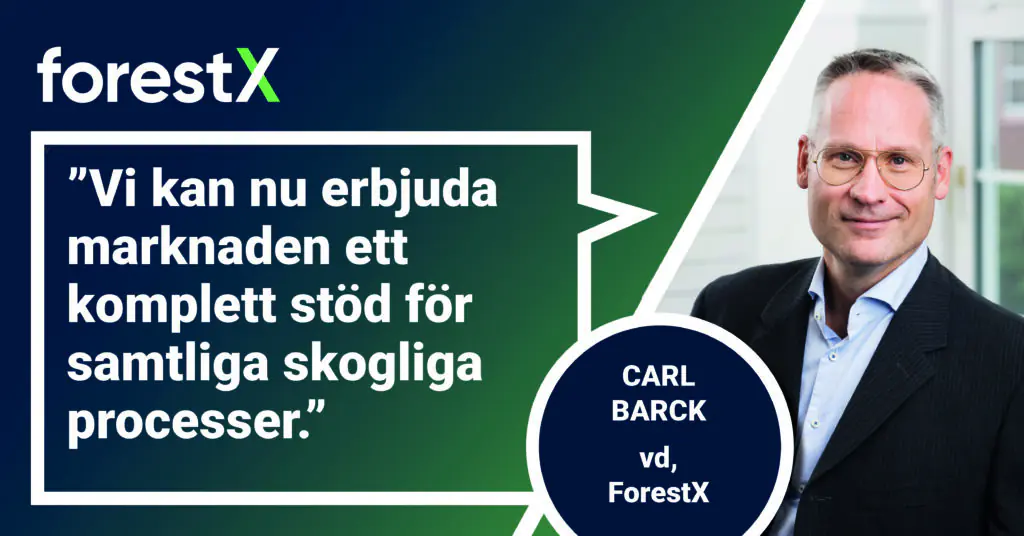 Sydved väljer CFHarvest – ForestX implementerar systemet