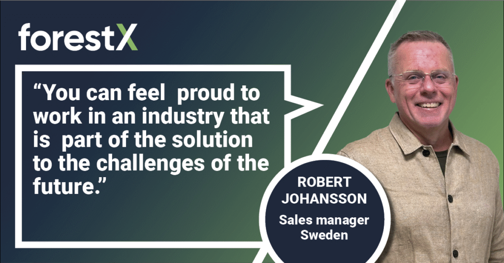 ForestX is growing: Robert Johansson joins with a sales focus on Sweden
